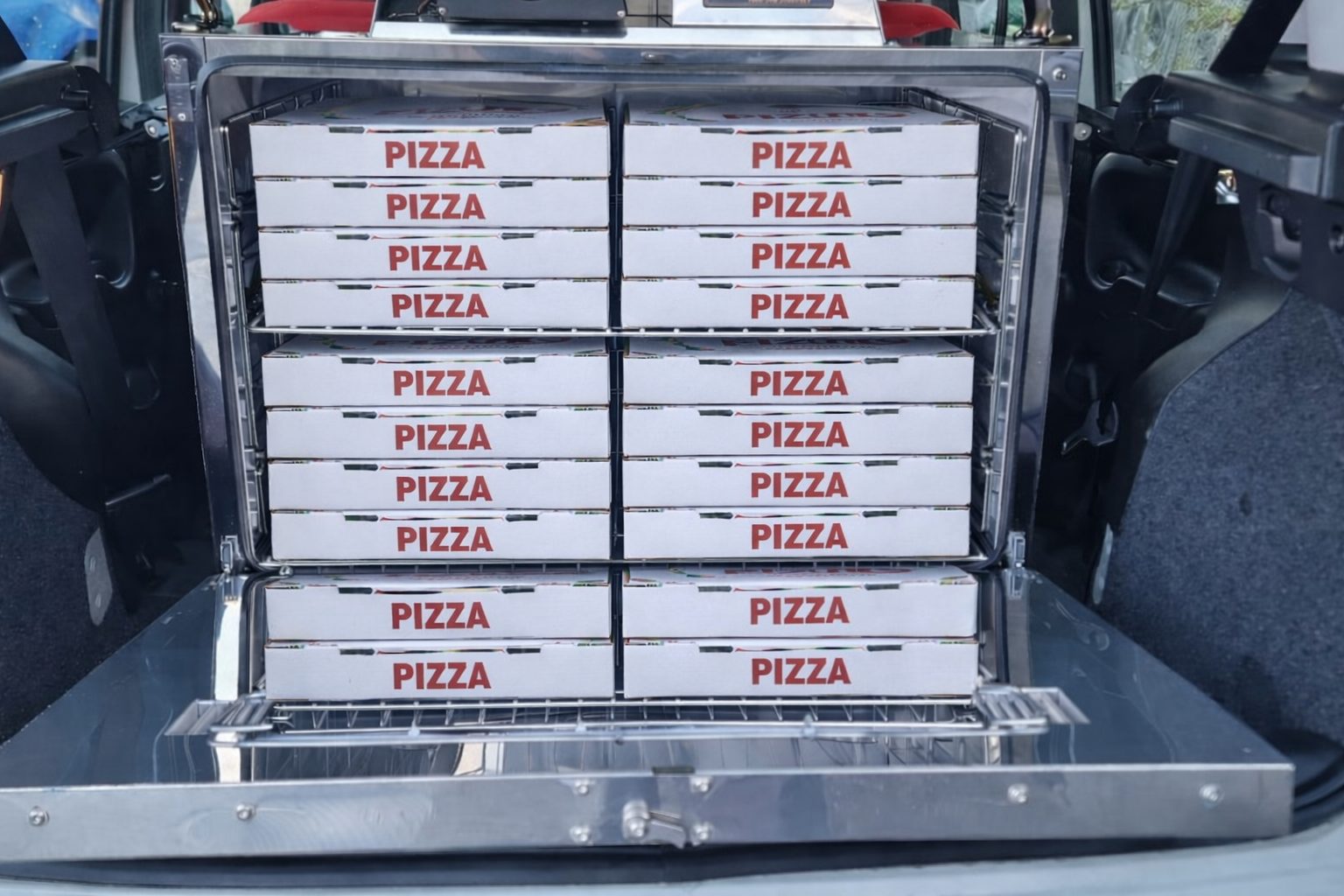 Pizza Panda, mit Heissluftofen