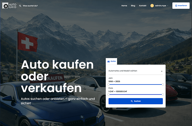 Auto suchen Schweiz online auf Autogrid.ch